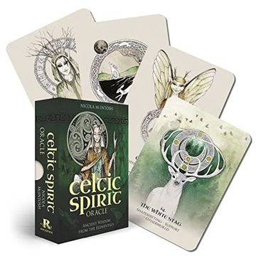 portada Celtic Spirit Oracle: Ancient Wisdom From the Elementals (36 Gilded-Edge Full-Color Cards and 112-Page Book) 