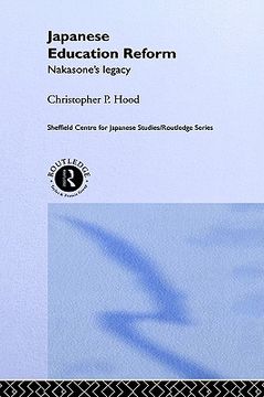 portada japanese education reform: nakasone's legacy (en Inglés)