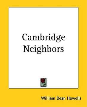 portada cambridge neighbors (en Inglés)