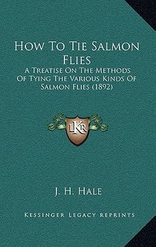 portada how to tie salmon flies: a treatise on the methods of tying the various kinds of salmon flies (1892) (in English)