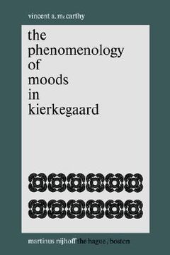 portada the phenomenology of moods in kierkegaard (en Inglés)