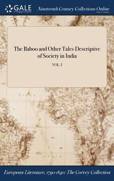 portada The Baboo and Other Tales Descriptive of Society in India; VOL. I