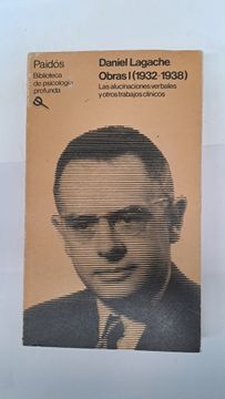 portada Daniel Lagache Obras i (1932 - 1938)