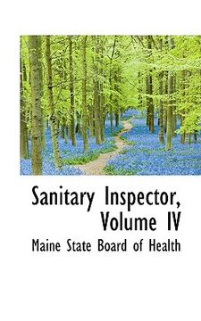 portada sanitary inspector, volume iv (en Inglés)