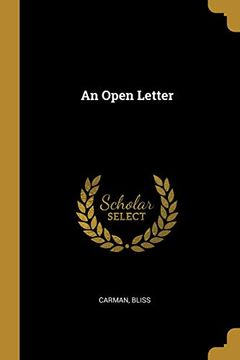 portada An Open Letter 