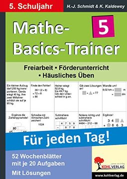portada Mathe-Basics-Trainer / 5. Schuljahr Für jeden Tag!: Übungen für jeden Tag (en Alemán)
