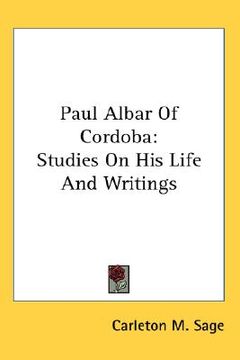 portada paul albar of cordoba: studies on his life and writings