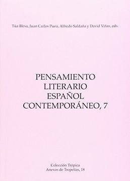 portada Pensamiento literario español contemporáneo, 7