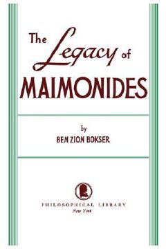 portada legacy of maimonides (en Inglés)