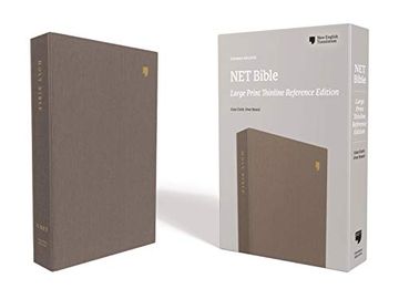 portada Net Bible, Thinline Reference, Large Print, Cloth Over Board, Gray, Comfort Print: Holy Bible (Thomas Nelson) 