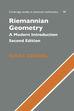 portada Riemannian Geometry 2nd Edition Paperback: A Modern Introduction (Cambridge Studies in Advanced Mathematics) (in English)