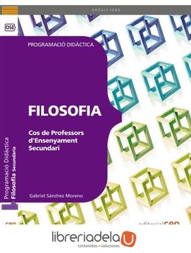 portada Cos de Professors D'ensenyament Secundari. Filosofia. Programació Didàctica (in Spanish)