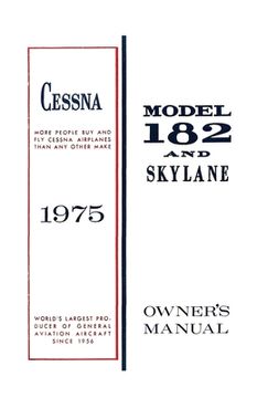 portada Cessna 1975 Model 182 and Skylane Owner's Manual (en Inglés)