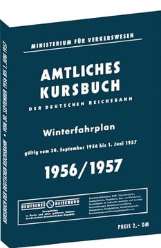 portada Kursbuch der Deutschen Reichsbahn - Winterfahrplan 1956 (in German)
