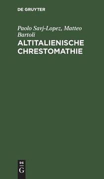 portada Altitalienische Chrestomathie (in Italian)