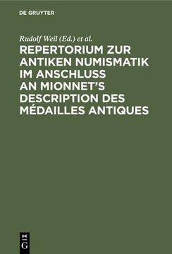 portada Repertorium zur Antiken Numismatik im Anschluß an Mionnet¿ S Description des Médailles Antiques (en Alemán)