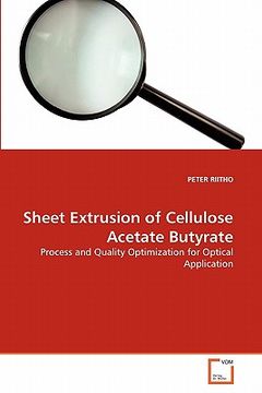portada sheet extrusion of cellulose acetate butyrate (en Inglés)