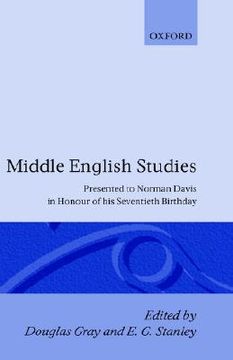portada middle english studies (en Inglés)