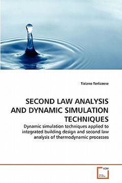 portada second law analysis and dynamic simulation techniques (en Inglés)