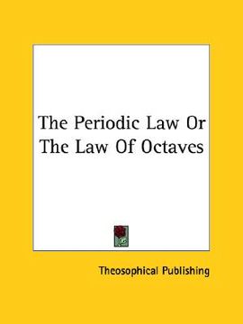 portada the periodic law or the law of octaves (in English)