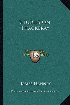 portada studies on thackeray (in English)