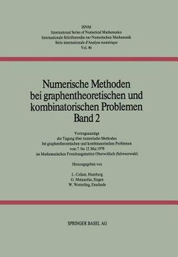 portada numerische methoden bei graphentheoretischen und kombinatorischen problemen, band 2 (en Alemán)