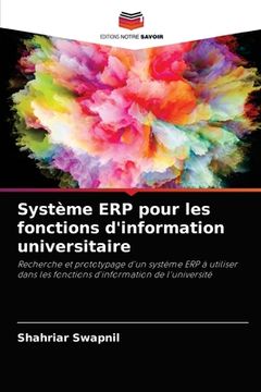 portada Système ERP pour les fonctions d'information universitaire (en Francés)