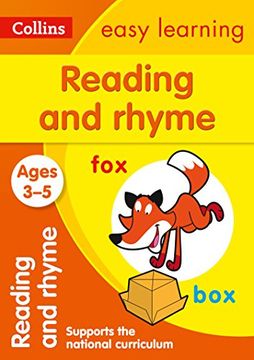 portada Reading and Rhyme: Ages 3-5 (Collins Easy Learning Preschool)