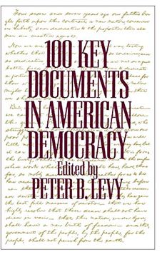 portada 100 key Documents in American Democracy (en Inglés)