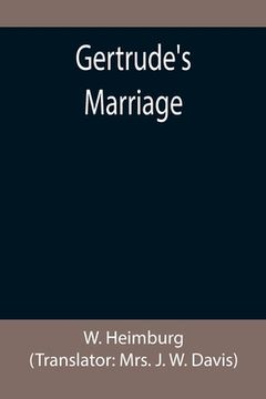 portada Gertrude's Marriage