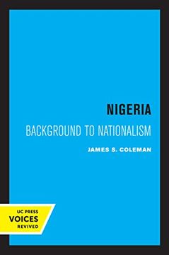 portada Nigeria: Background to Nationalism (in English)
