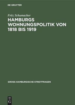 portada Hamburgs Wohnungspolitik von 1818 bis 1919 (en Alemán)