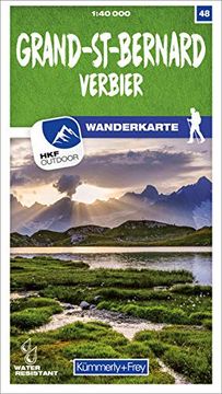 portada Grand-St-Bernard Verbier nr. 48 Wanderkarte 1: 40 000 Matt Laminiert, Free Download mit hkf Outdoor app