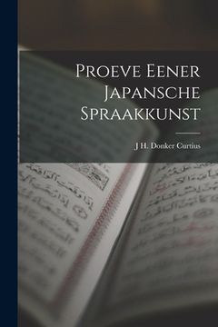 portada Proeve Eener Japansche Spraakkunst (en Inglés)