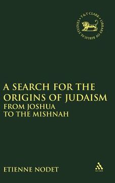 portada search for the origins of judaism (en Inglés)