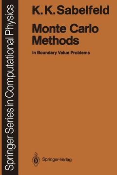 portada monte carlo methods: in boundary value problems (en Inglés)