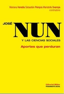 portada Jose nun y las Ciencias Sociales (in Spanish)