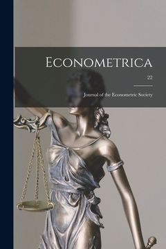 portada Econometrica: Journal of the Econometric Society; 22 (en Inglés)