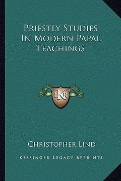 portada priestly studies in modern papal teachings (en Inglés)