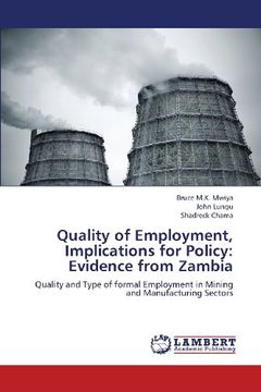 portada Quality of Employment, Implications for Policy: Evidence from Zambia