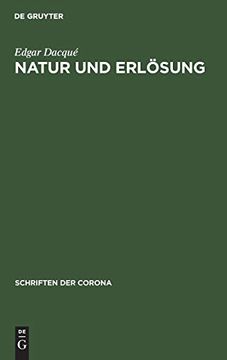 portada Natur und Erlösung (en Alemán)