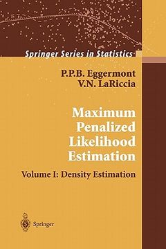portada maximum penalized likelihood estimation: volume i: density estimation (en Inglés)