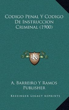portada Codigo Penal y Codigo de Instruccion Criminal (1900)