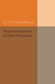 portada Analytical Geometry of Three Dimensions (en Inglés)