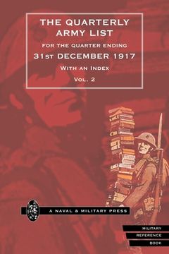 portada QUARTERLY ARMY LIST FOR THE QUARTER ENDING 31st DECEMBER 1917 Volume 2