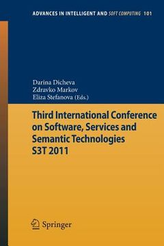 portada third international conference on software, services & semantic technologies s3t 2011 (en Inglés)