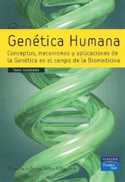 portada Genética Humana: Conceptos, Mecanismos y Aplicaciones de la Genética en el Campo de la Biomedicina