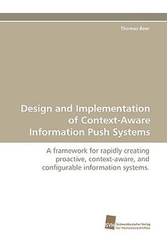 portada design and implementation of context-aware information push systems