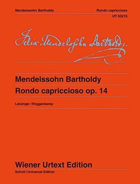 portada Rondo Capriccioso op. 14 Piano (Wiener Urtext) (in English)