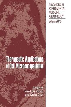 portada therapeutic applications of cell microencapsulation (en Inglés)